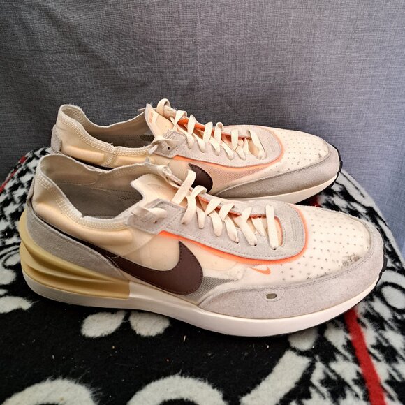 %Size 15 Nike Waffle One Men Summit White Black Suede Athletic Shoe A 23 main image 10